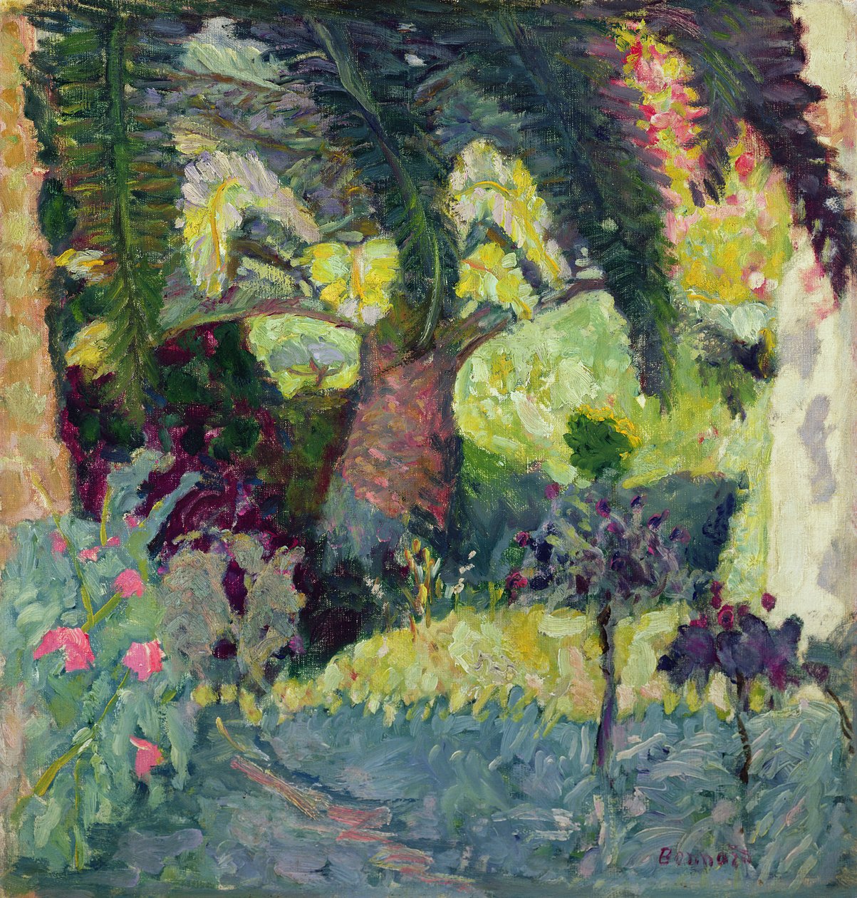Le Cannet的棕榈树，1924年 作者 皮埃尔·邦纳德