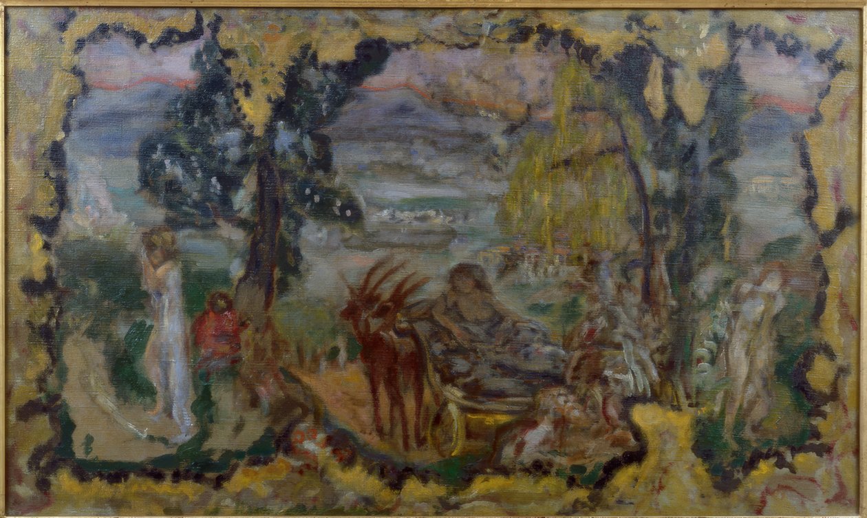 沐浴者的动画风景 作者 皮埃尔·邦纳德