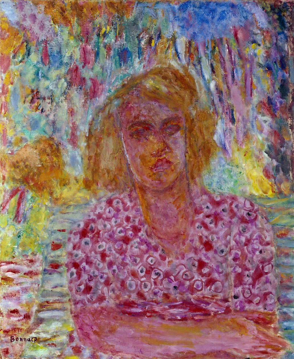 科莱特-卡雷的肖像。皮埃尔-博纳尔（1867-1947）的绘画，20世纪。私人收藏 作者 皮埃尔·邦纳德