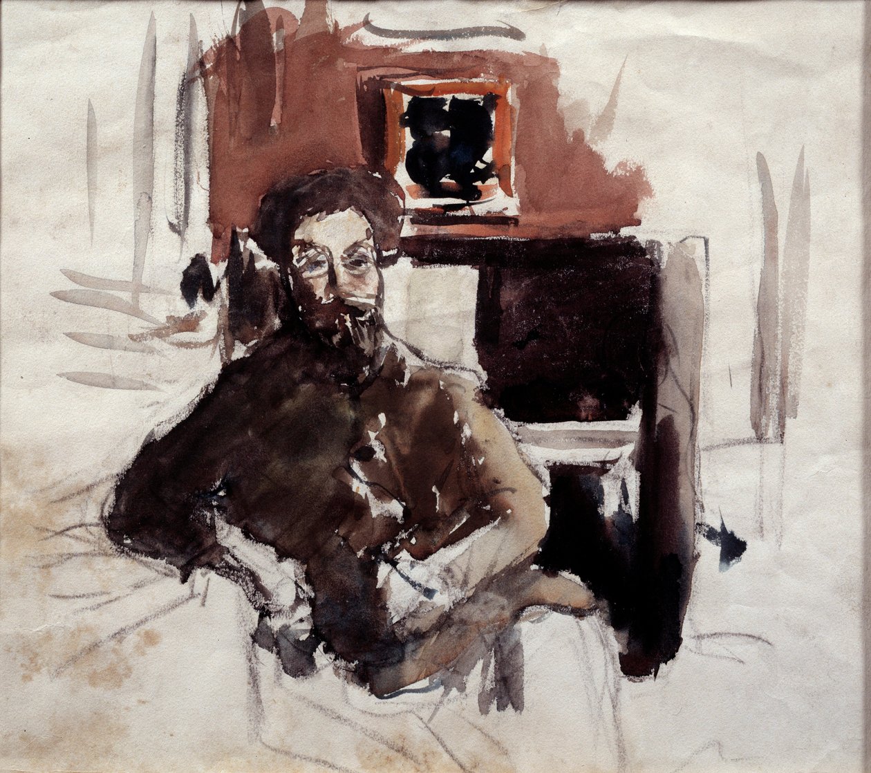 Pierre Bonnard (1867-1947) 20 世纪私人收藏的自画像 作者 皮埃尔·邦纳德