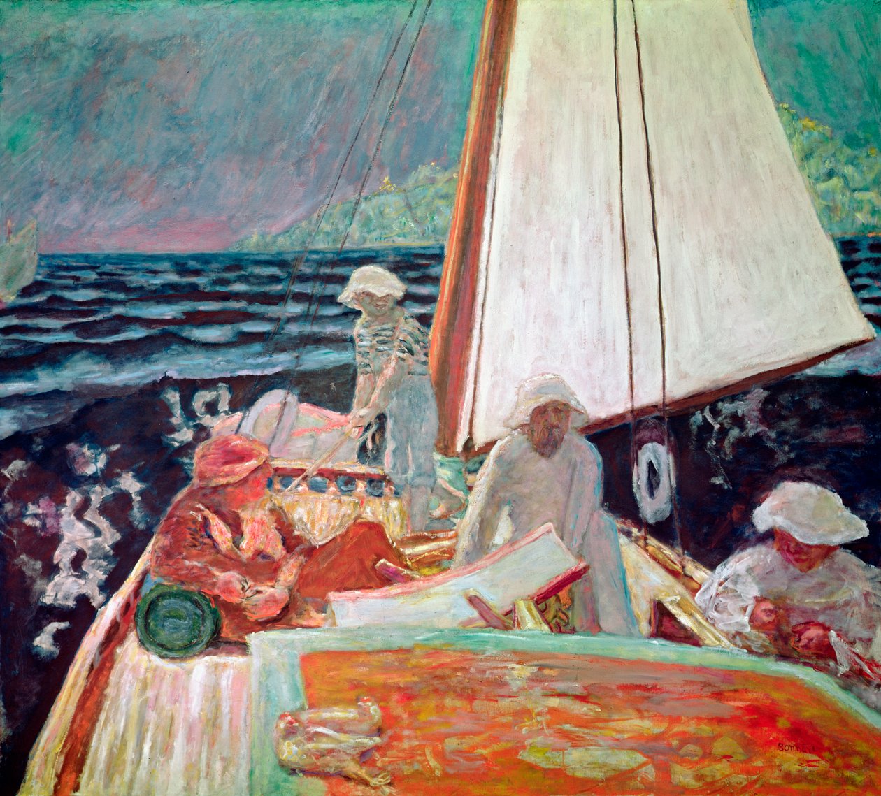 Signac和他的朋友们航行，1924-25 作者 皮埃尔·邦纳德