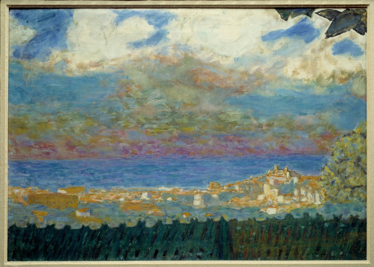皮埃尔·博纳德（Pierre Bonnard）绘画的戛纳电影节上的暴风雨天空-1945 作者 皮埃尔·邦纳德