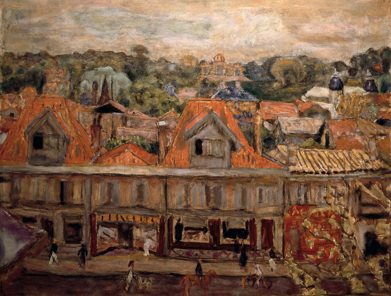 阿卡雄街。 1930 年（布面油画） 作者 皮埃尔·邦纳德