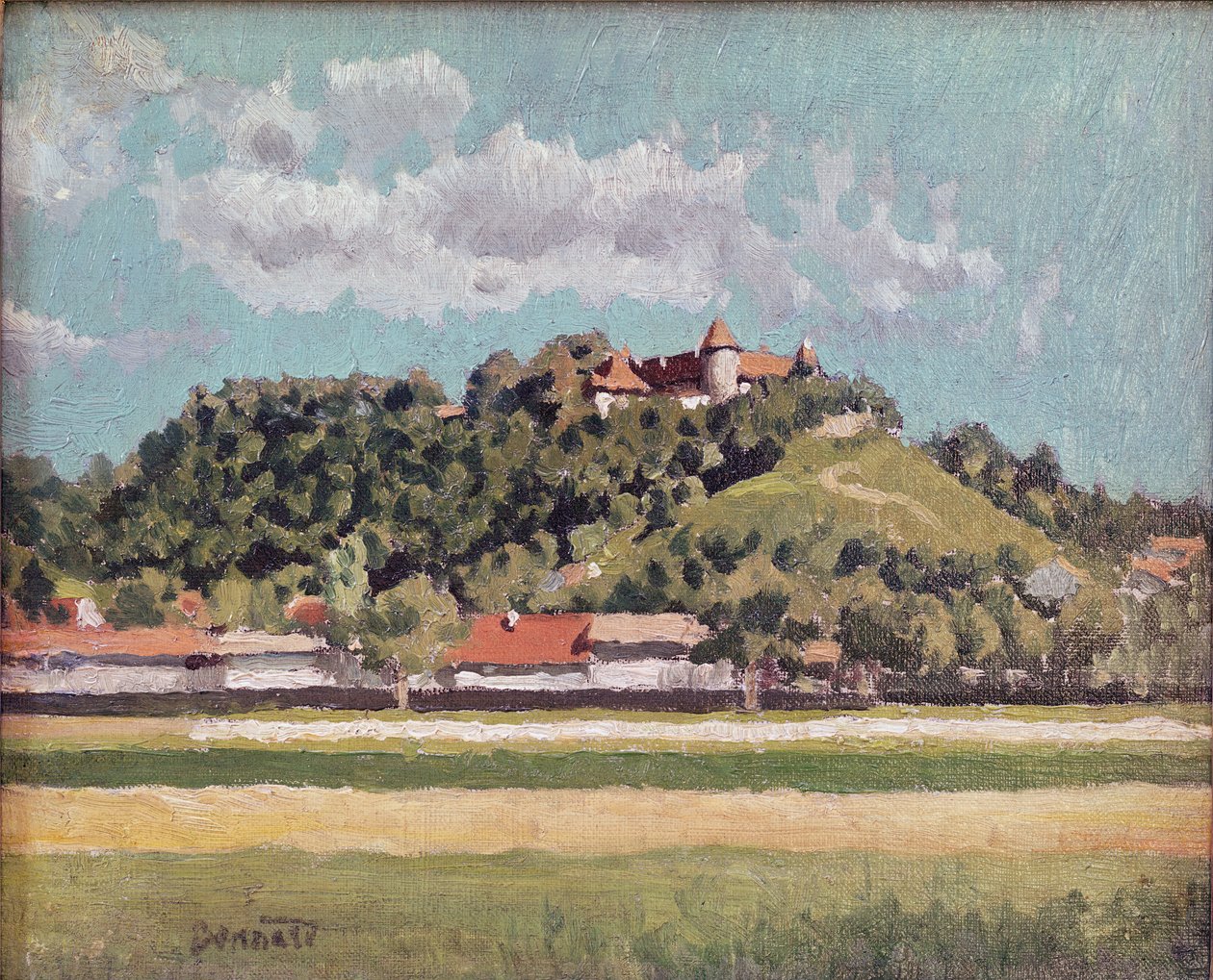 c.888，Dauphine的Chateau de Virieu 作者 皮埃尔·邦纳德