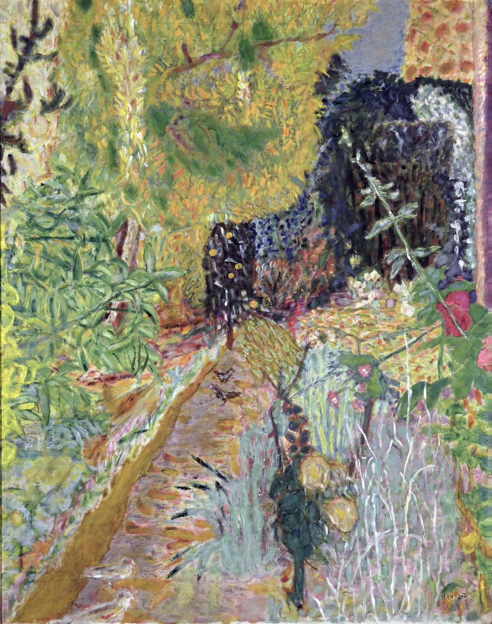 花园》，约1936年（布面油画 作者 皮埃尔·邦纳德