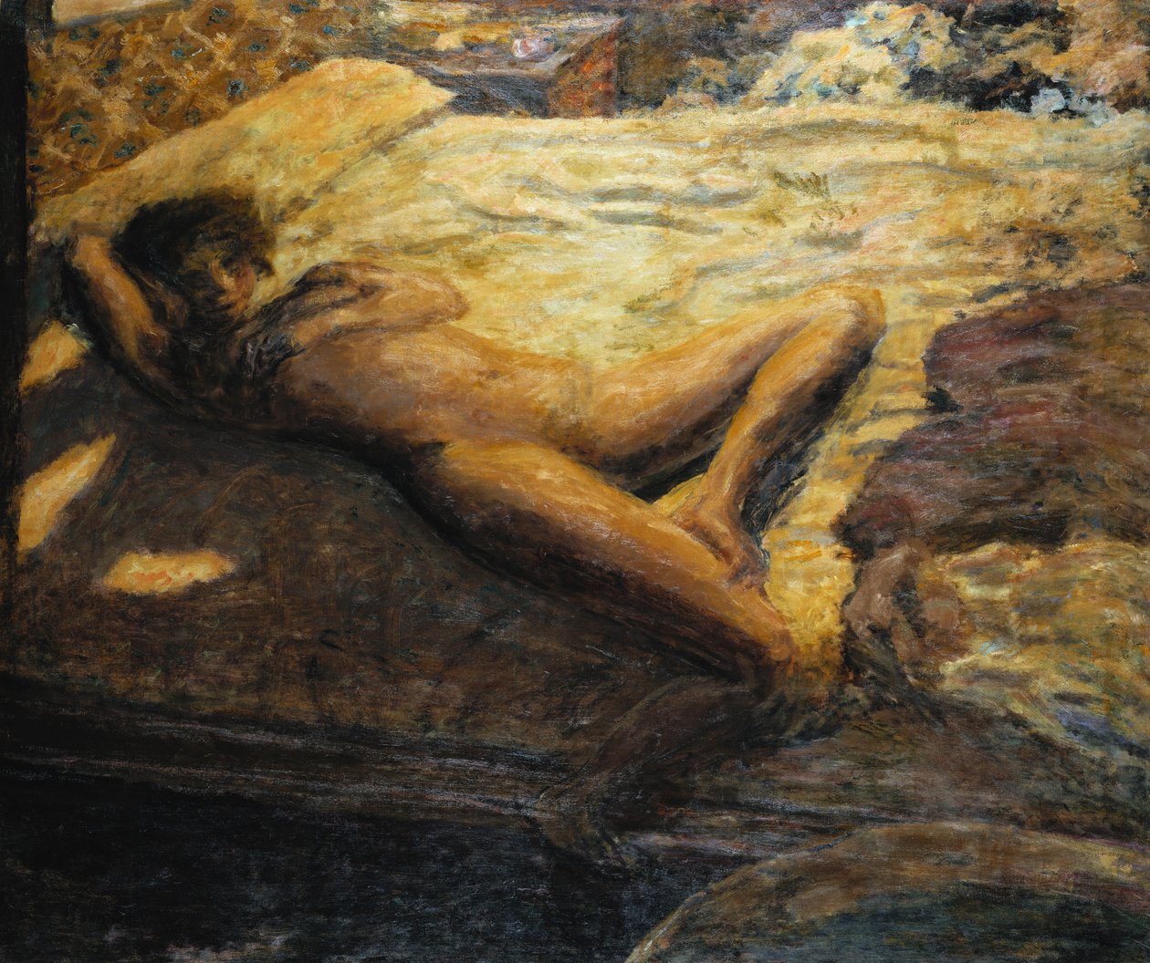 无礼； L&39;Indolente，约1899年（布面油画） 作者 皮埃尔·邦纳德