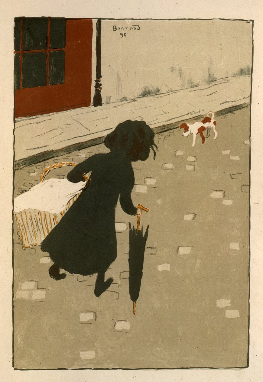 小洗衣女孩，1896年 作者 皮埃尔·邦纳德