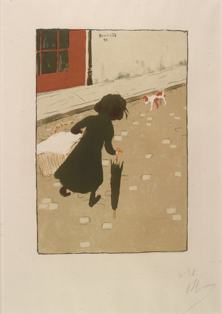 The Little Laundry Girl from Album of Painter-Printmakers 作者 皮埃尔·邦纳德