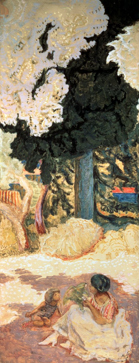 地中海，三联画，右侧面板，1911年。 作者 皮埃尔·邦纳德