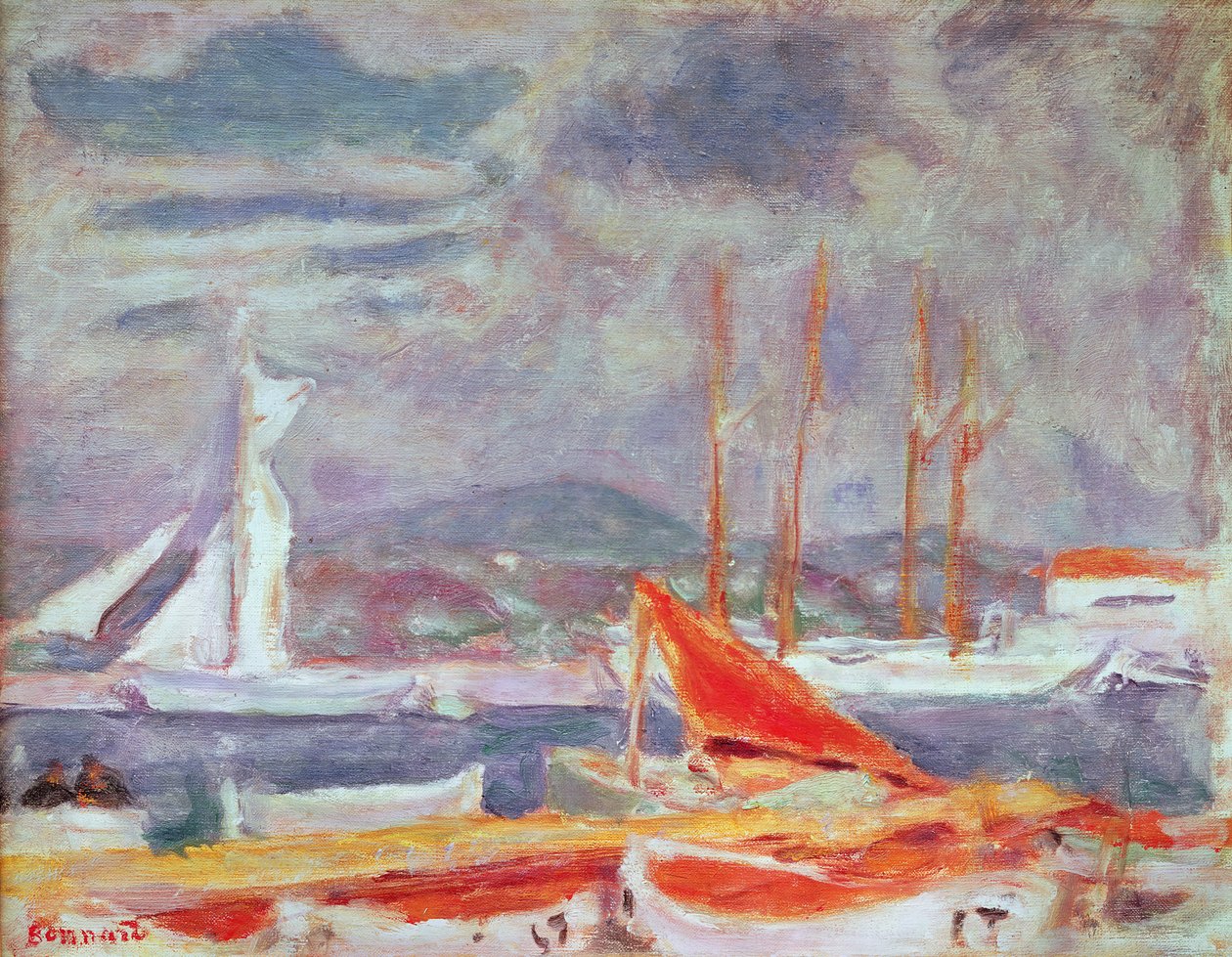 圣特罗佩港口，c.1914 作者 皮埃尔·邦纳德