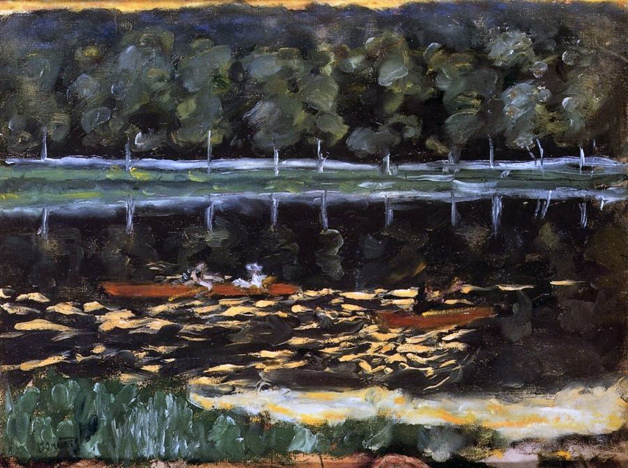 赛艇派对，c.1905 作者 皮埃尔·邦纳德