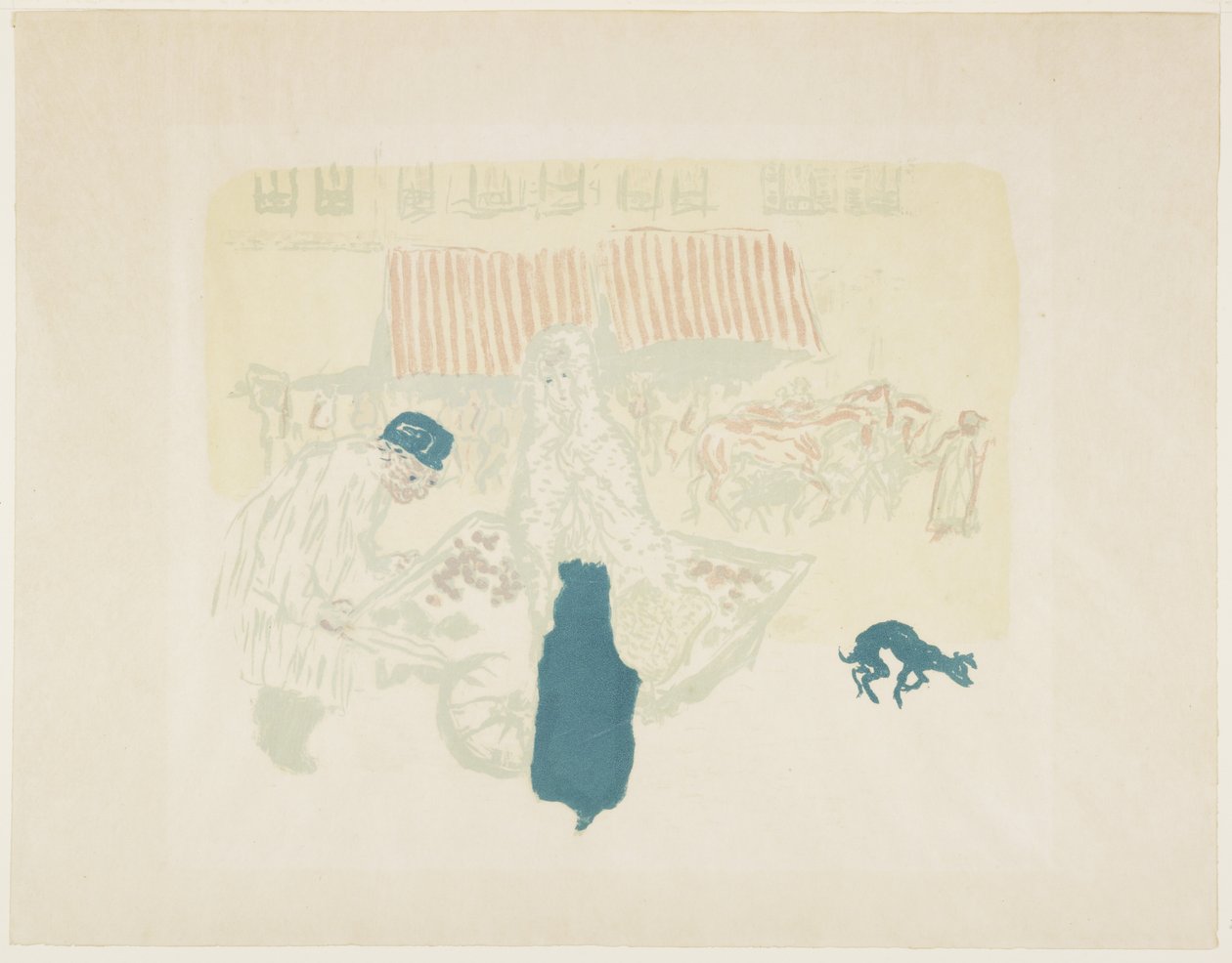 菜贩》，约1897年（1899年出版）。 作者 皮埃尔·邦纳德