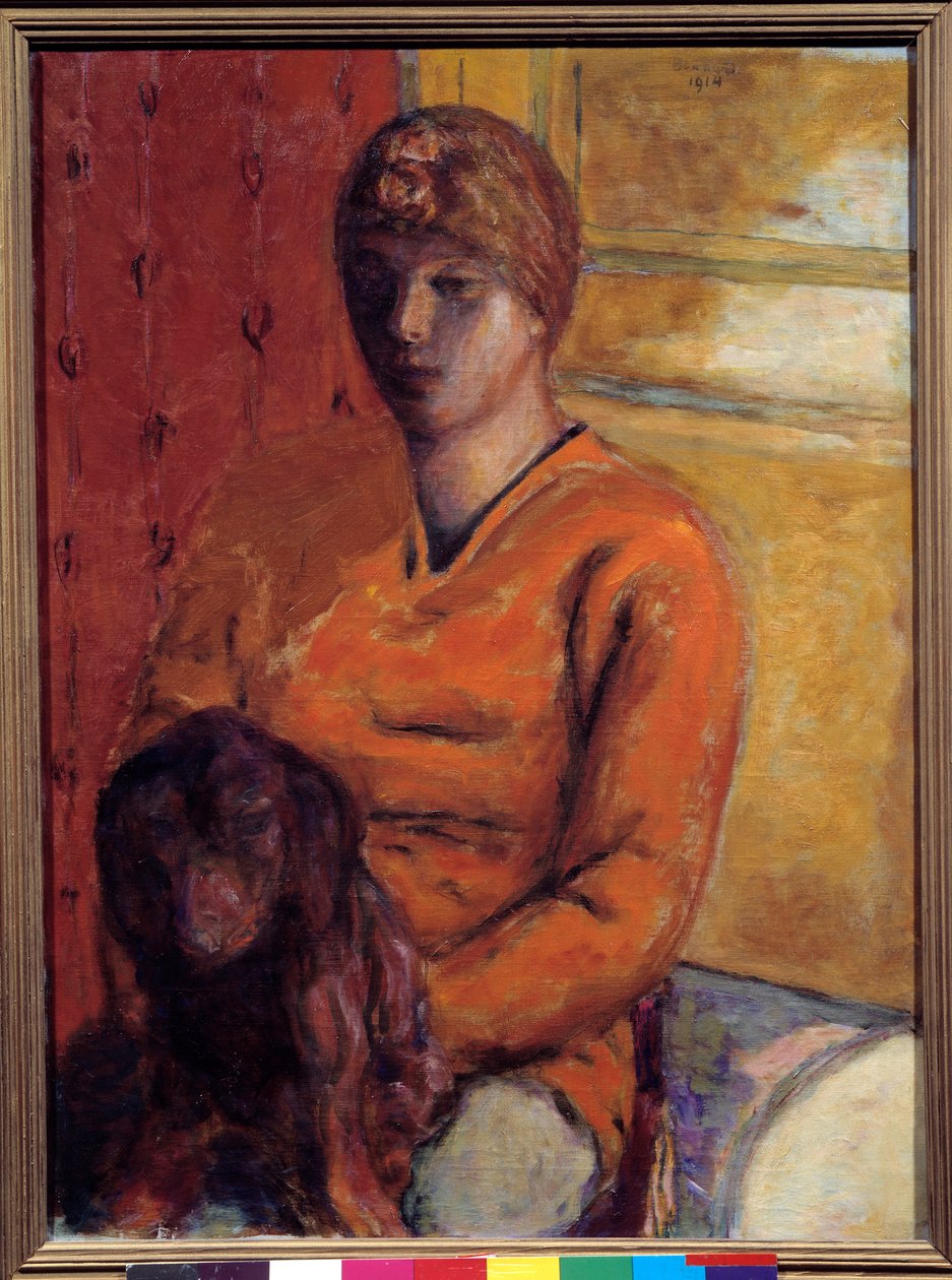 狗女。 Pierre Bonnard (1867-1947) 的绘画，20 世纪。 格勒诺布尔，Musee des Beaux Arts。 作者 皮埃尔·邦纳德