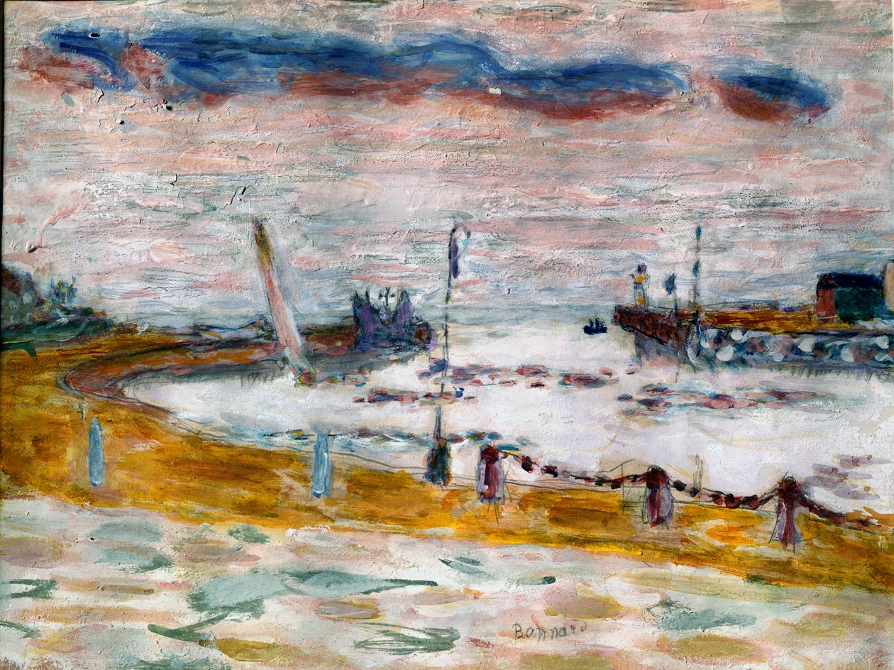诺曼底特鲁维尔港口的出口 Pierre Bonnard (1867-1947) 1936 年私人收藏 作者 皮埃尔·邦纳德