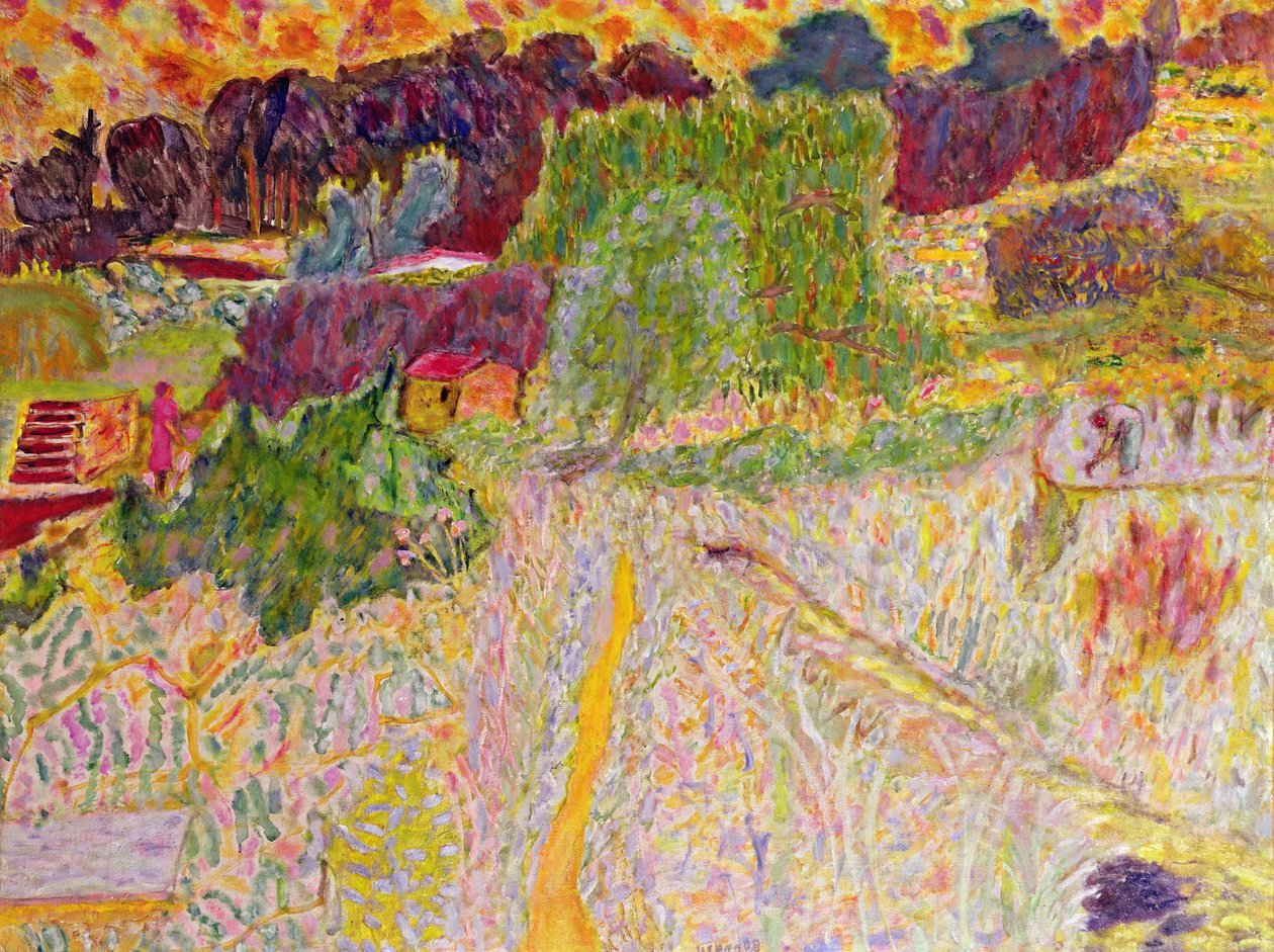 查看艺术家工作室，Le Cannet，1945年 作者 皮埃尔·邦纳德