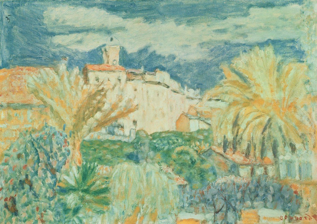 Le Cannet，1920年的视图 作者 皮埃尔·邦纳德