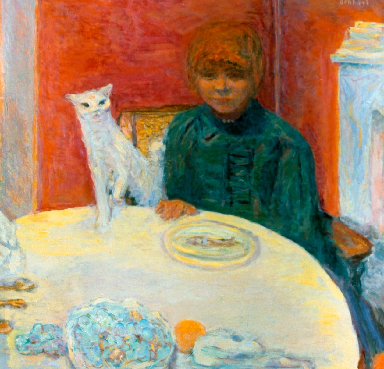 猫的女人，1912年 作者 皮埃尔·邦纳德