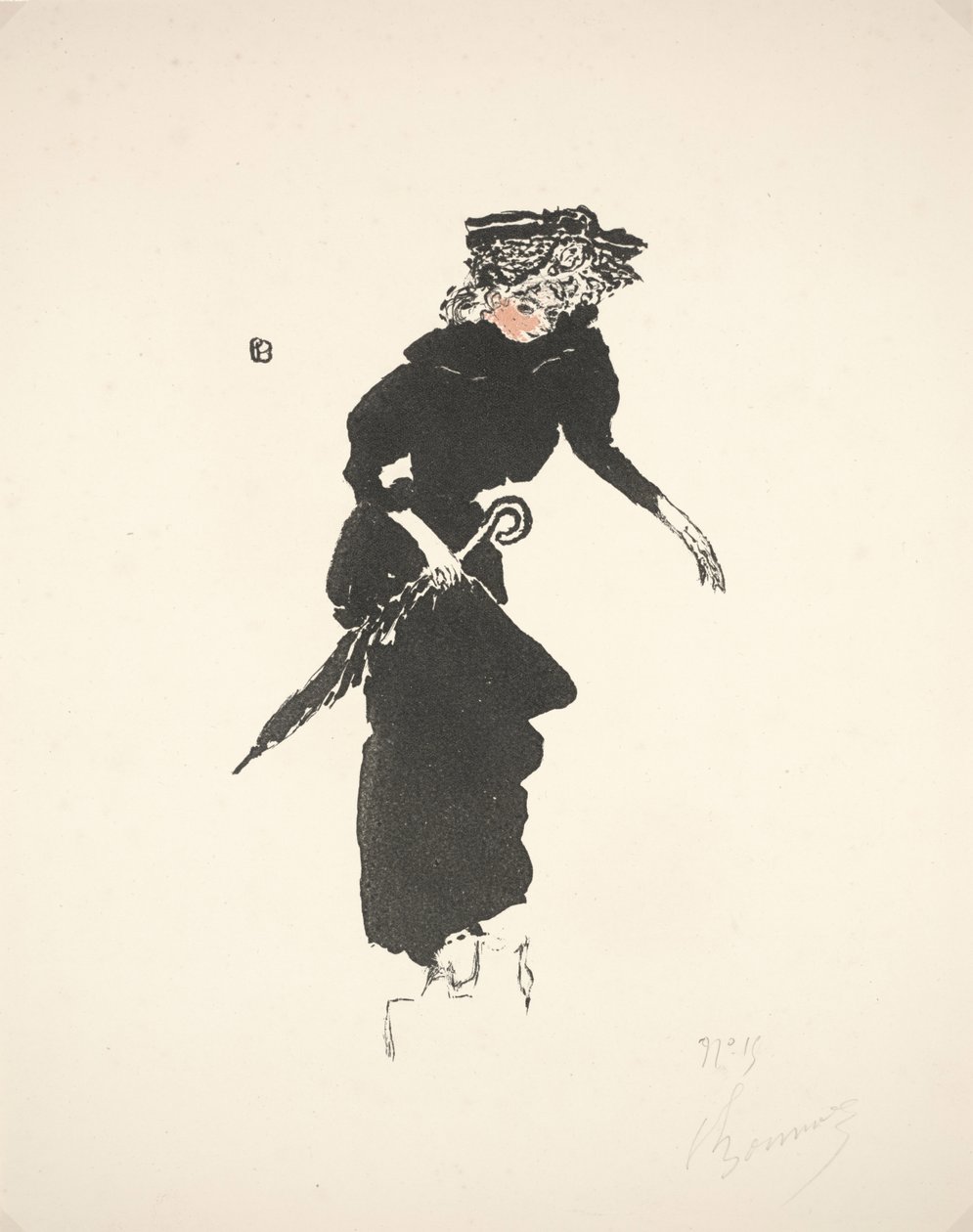 撑伞的女人(Femme au parapluie) 作者 皮埃尔·邦纳德