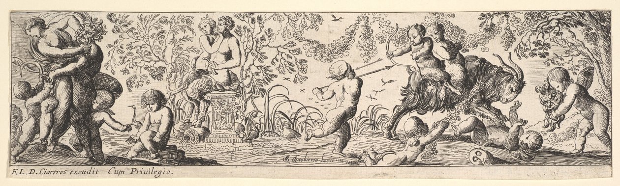 Bacchanal, 1600-1642. 作者 皮埃尔·布雷比耶特