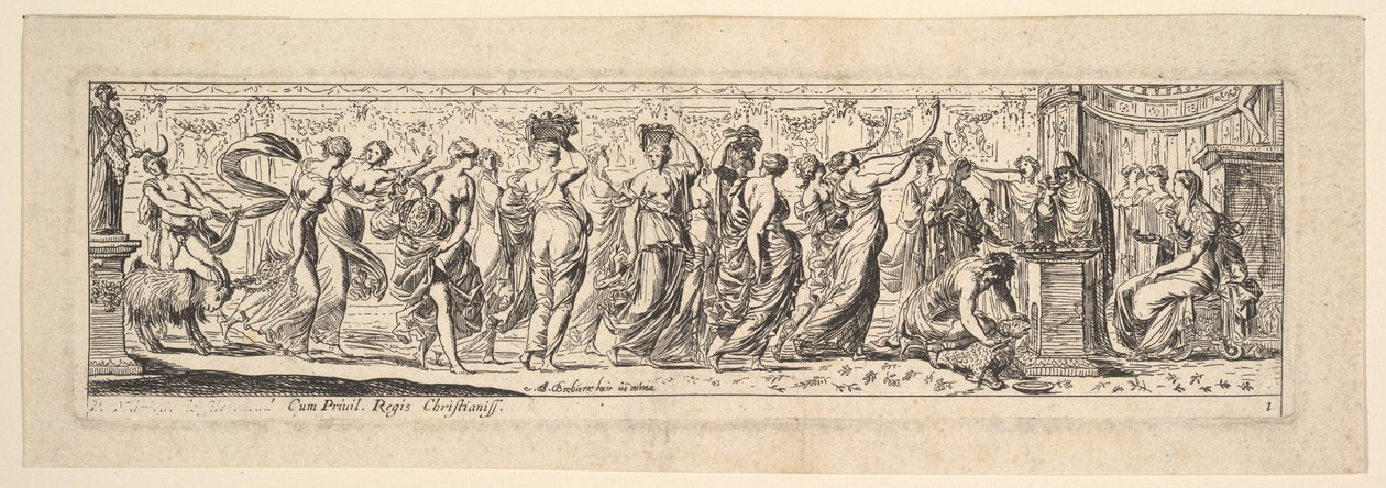 Bacchanal, 1615-42. 作者 皮埃尔·布雷比耶特