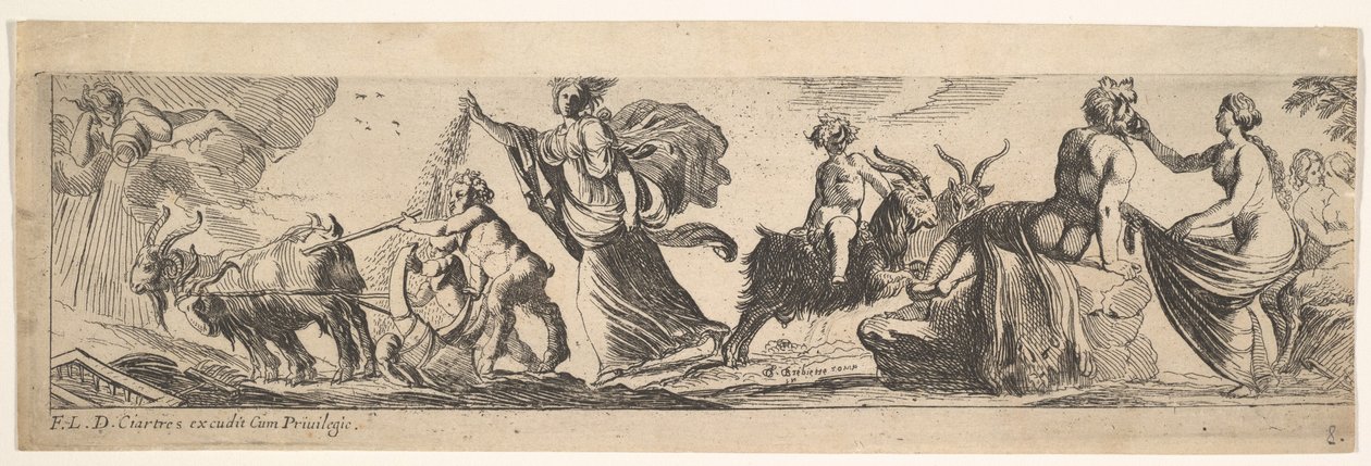 Bacchanal, 1615-42. 作者 皮埃尔·布雷比埃特