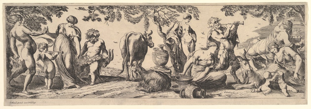 Bacchanal, 1615-42. 作者 皮埃尔·布雷比耶特