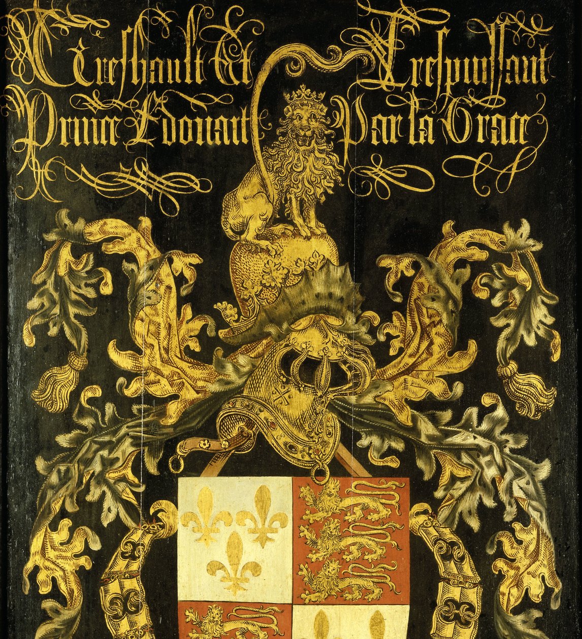 英格兰国王爱德华四世（1442-1483 年）以金羊毛骑士身份佩戴的盾牌 作者 皮埃尔·库斯坦（归因于）