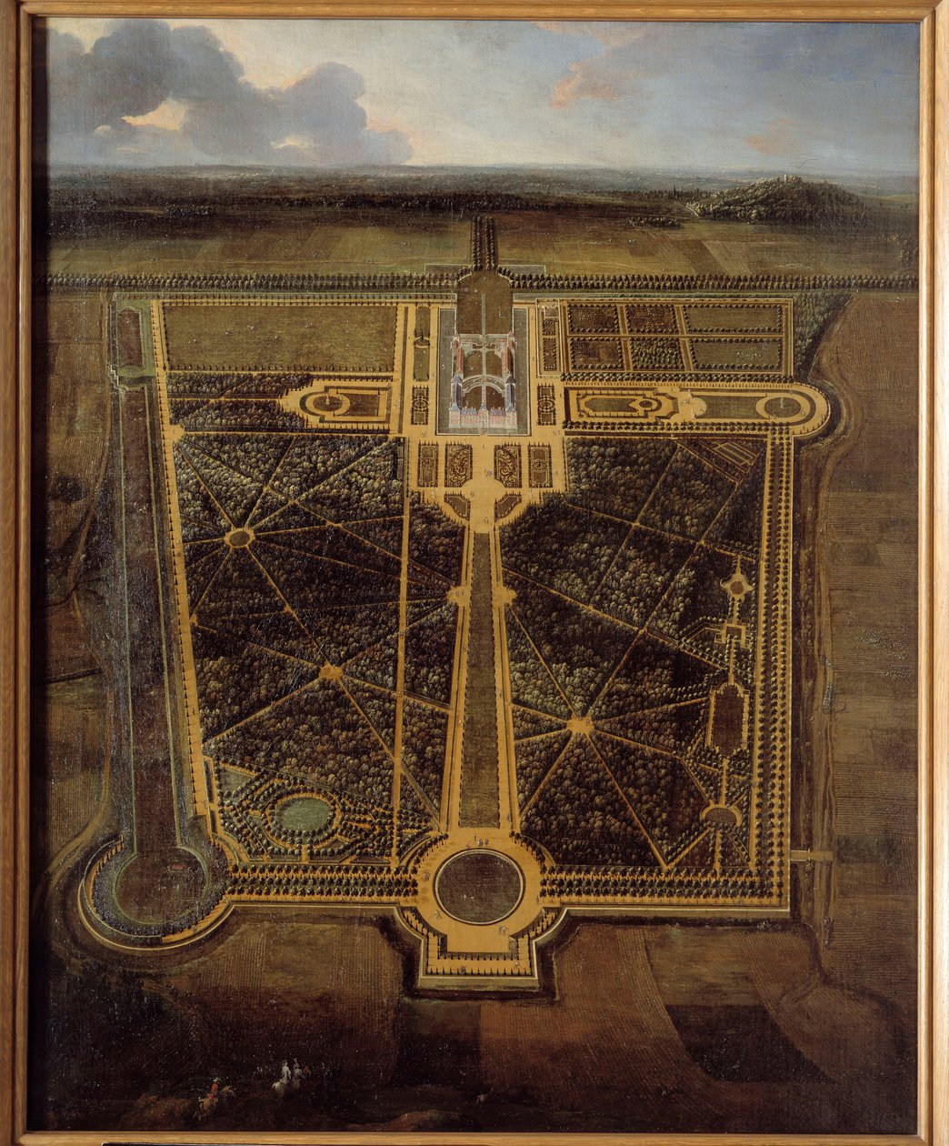 法国巴黎城堡和公园的透视图 Pierre Denis Martin (1663-1742) 1711 年鲁昂绘画艺术博物馆 作者 皮埃尔·丹尼斯·马丁