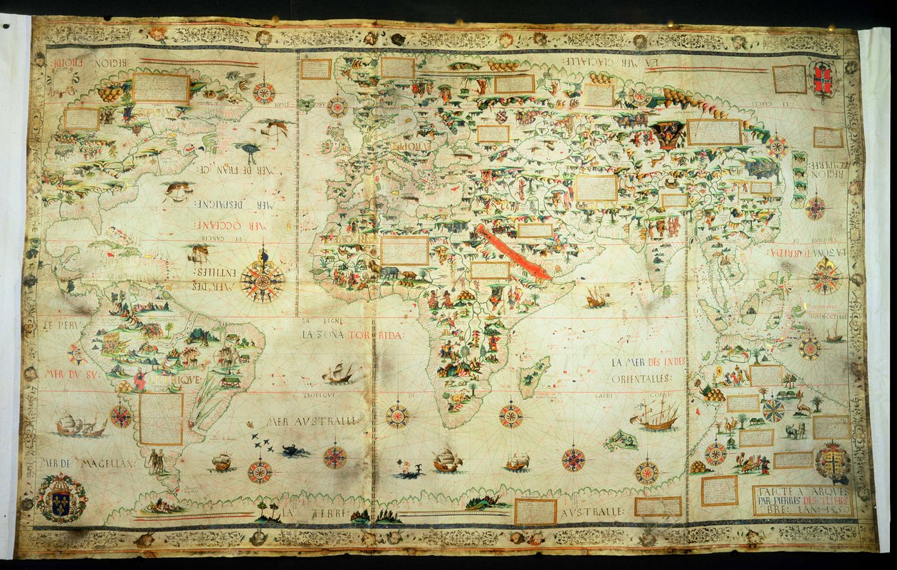 添加 24065 世界地图 作者 皮埃尔·德斯莱尔斯