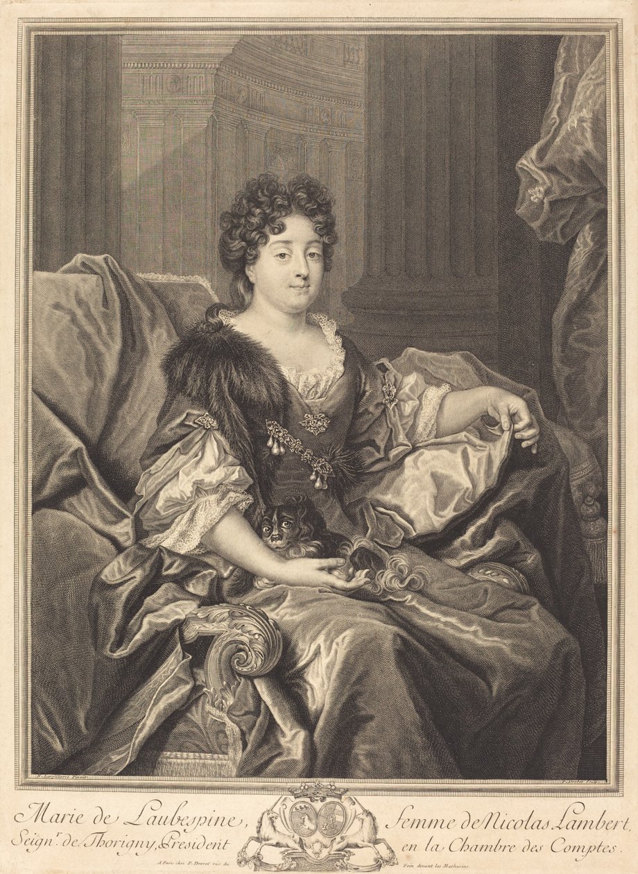 Marie de Laubespine 作者 Nicolas de Largillierre 之后的 Pierre Drevet