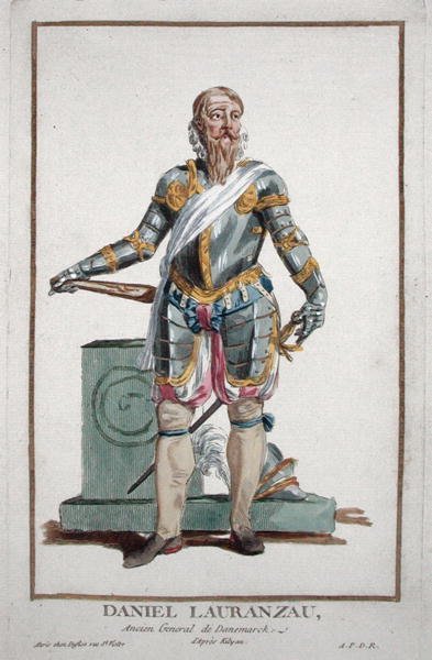 丹尼尔-劳伦扎，摘自 "Receuil des Estampes, Representant les Rangs et les Dignites, suivant le Costume de toutes les Nations existantes"，1780年出版（手绘版画）。 作者 皮埃尔·杜弗洛斯