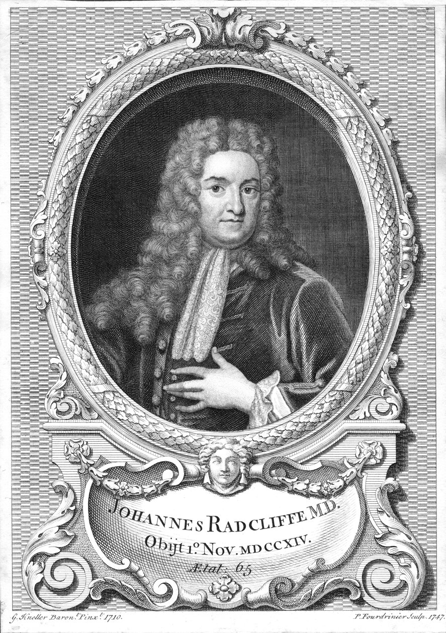 约翰·雷德克里夫（John Radcliffe），英国医师，1747年 作者 皮埃尔·富德里尼尔