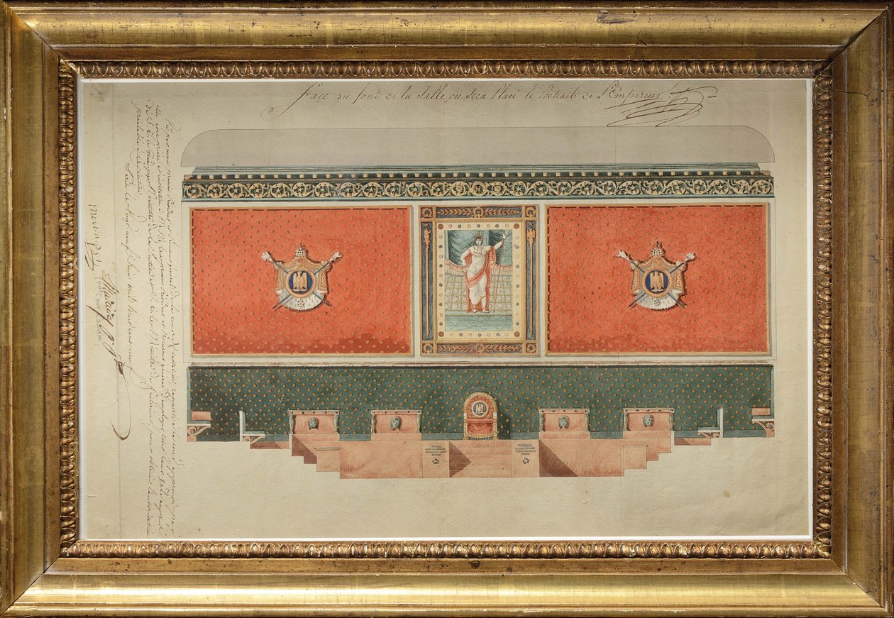 Decoration project for the Grand Chamber of the Court of Cassation 作者 皮埃尔·弗朗索瓦·伦纳德·方丹