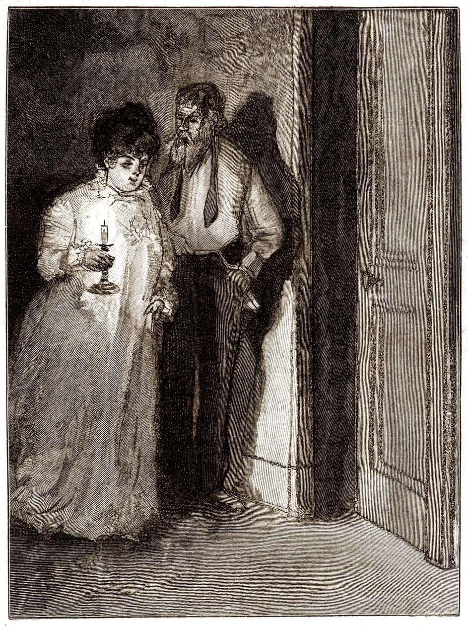 20 世纪初，"Boule de Suif"：Elisabeth Rousset 拒绝与 Cornudet 共眠（插图） 作者 皮埃尔·乔治·让尼奥