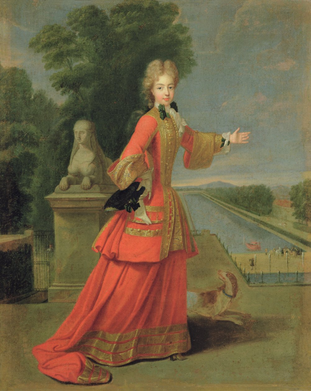Marie-Adelaide de Savoie（1685-1712）穿着狩猎服饰，1704年 作者 皮埃尔·戈伯特