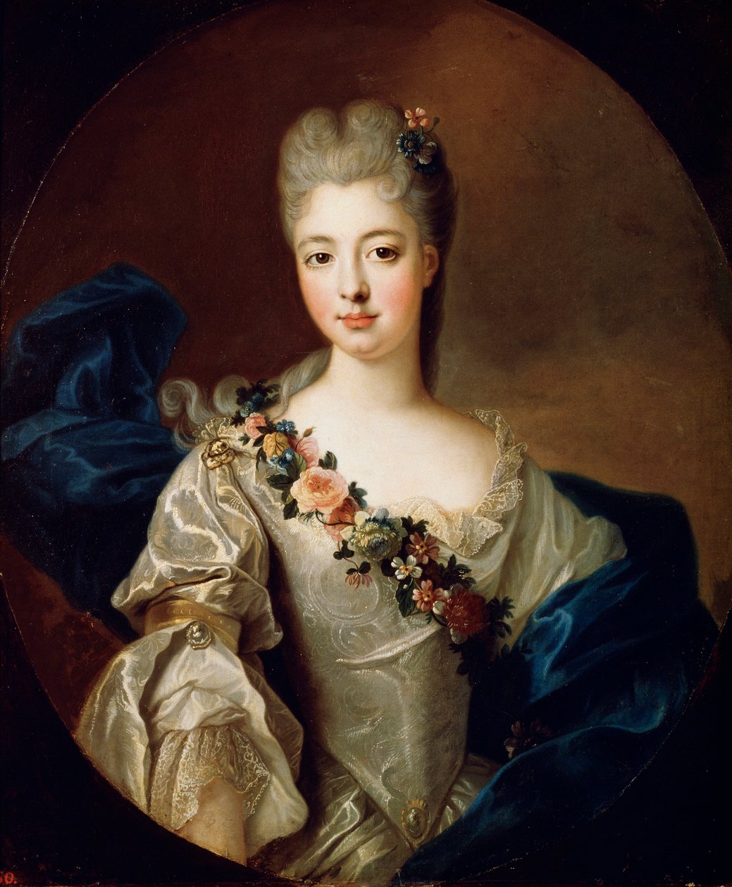 奥尔良夏洛特·阿格拉（Charlotte Aglae）的肖像，瓦洛瓦小姐，1720年代。 作者 皮埃尔·戈伯特
