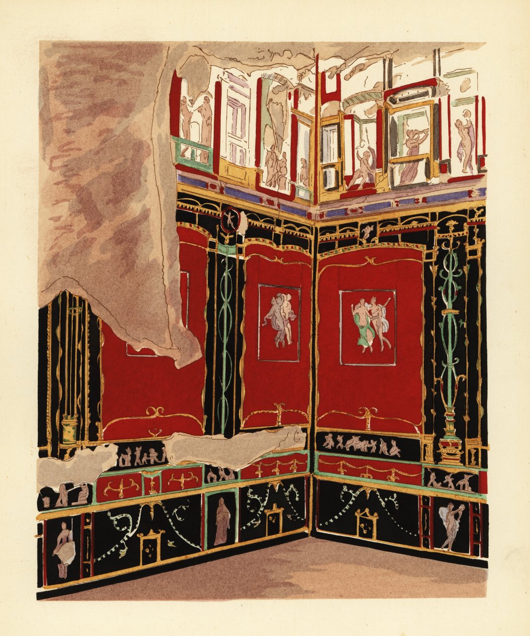 Exedra in the House of the Vetti, Pompeii 作者 皮埃尔·古斯曼