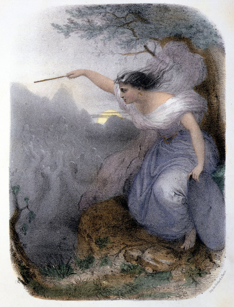 La Fée Willis - in “Les femmes mythologiques””, by Mery and Foelix, ill. by G. Staal, ed. by Gouet 作者 皮埃尔·古斯塔夫·尤金·斯塔尔