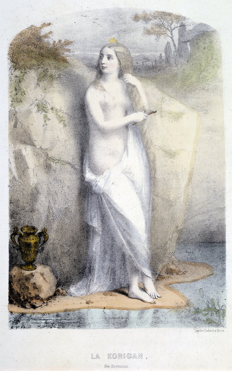 La Korrigan，仙女布列塔尼 - 在“Les femmes mythologiques”中，Mery 和 Foelix，生病了。 由 G. Staal 编。 作者：古埃 作者 皮埃尔·古斯塔夫·尤金·斯塔尔