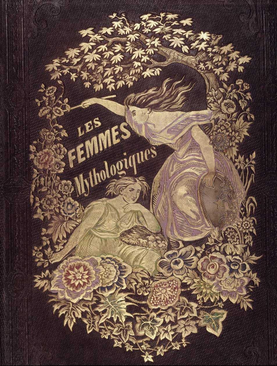 神话女性 - 封面。 de“Muses et Fées”，由 G. Staal、Mery 和 Cte Foelix 绘制 作者 皮埃尔·古斯塔夫·尤金·斯塔尔