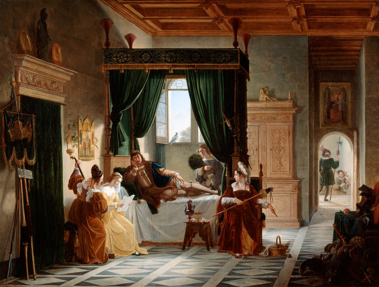 Bayard的康复，c1796-1842 作者 皮埃尔·亨利·雷沃（Pierre Henri Revoil）