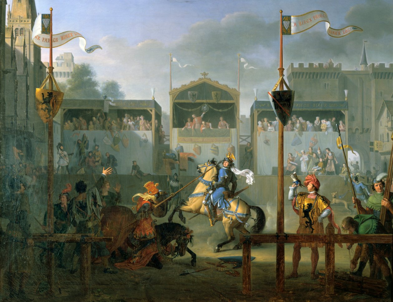比赛，1812年 作者 皮埃尔·亨利·雷沃（Pierre Henri Revoil）