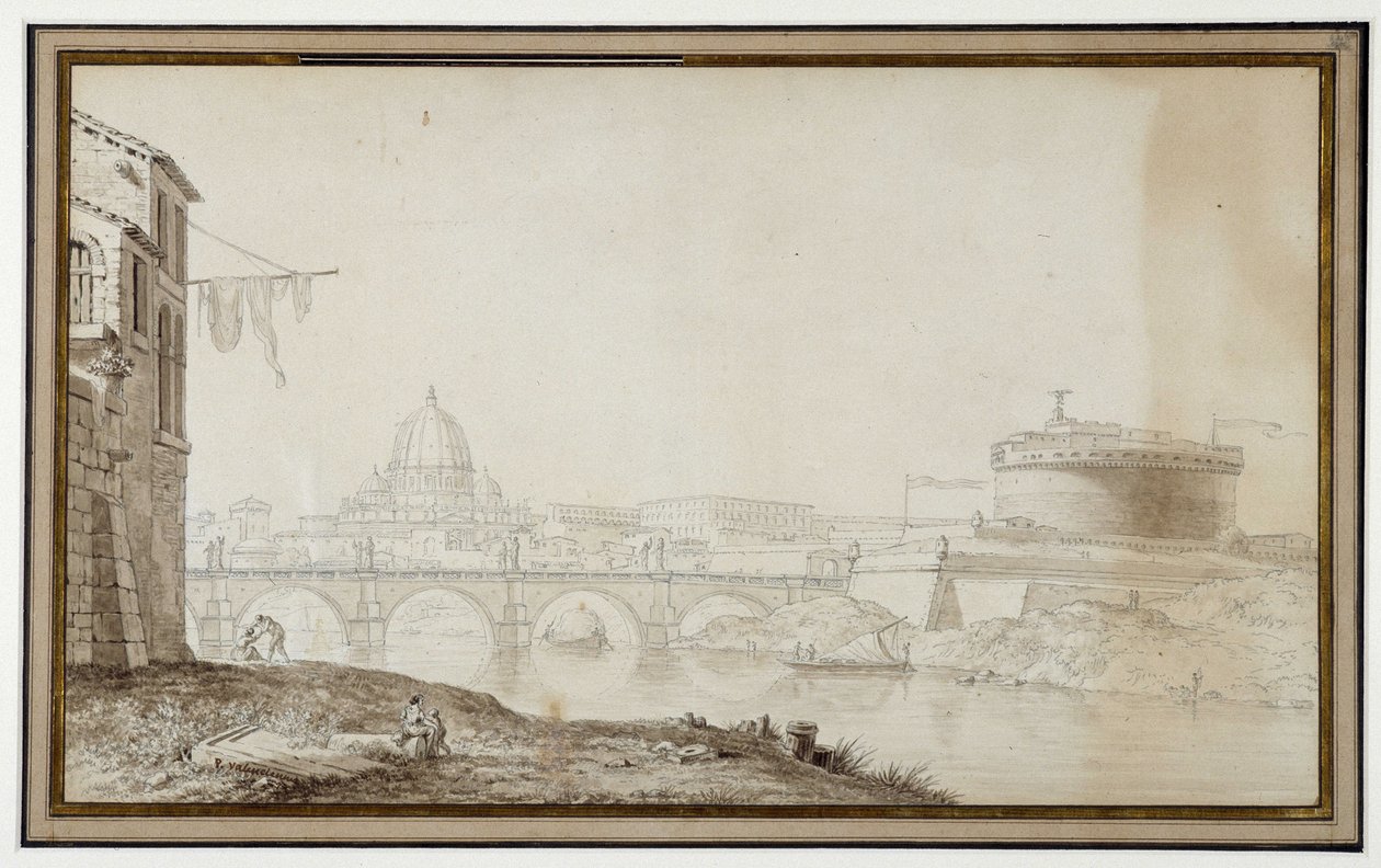 View of the Chateau Saint Angelo (Sant