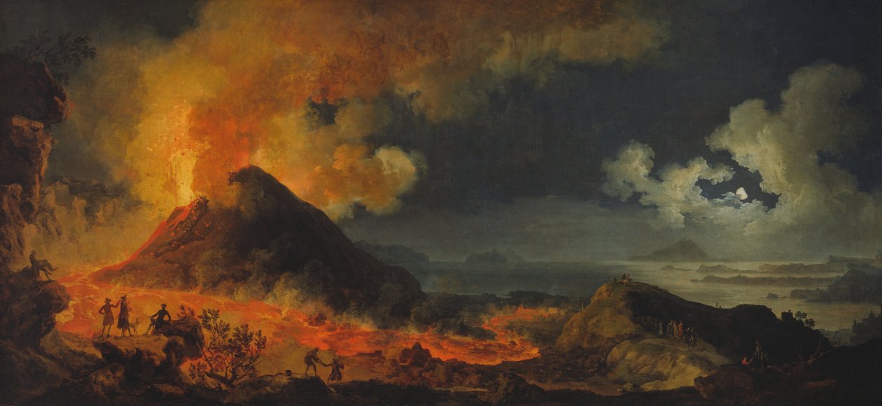 维苏威火山爆发 作者 皮埃尔·雅克·沃尔莱尔