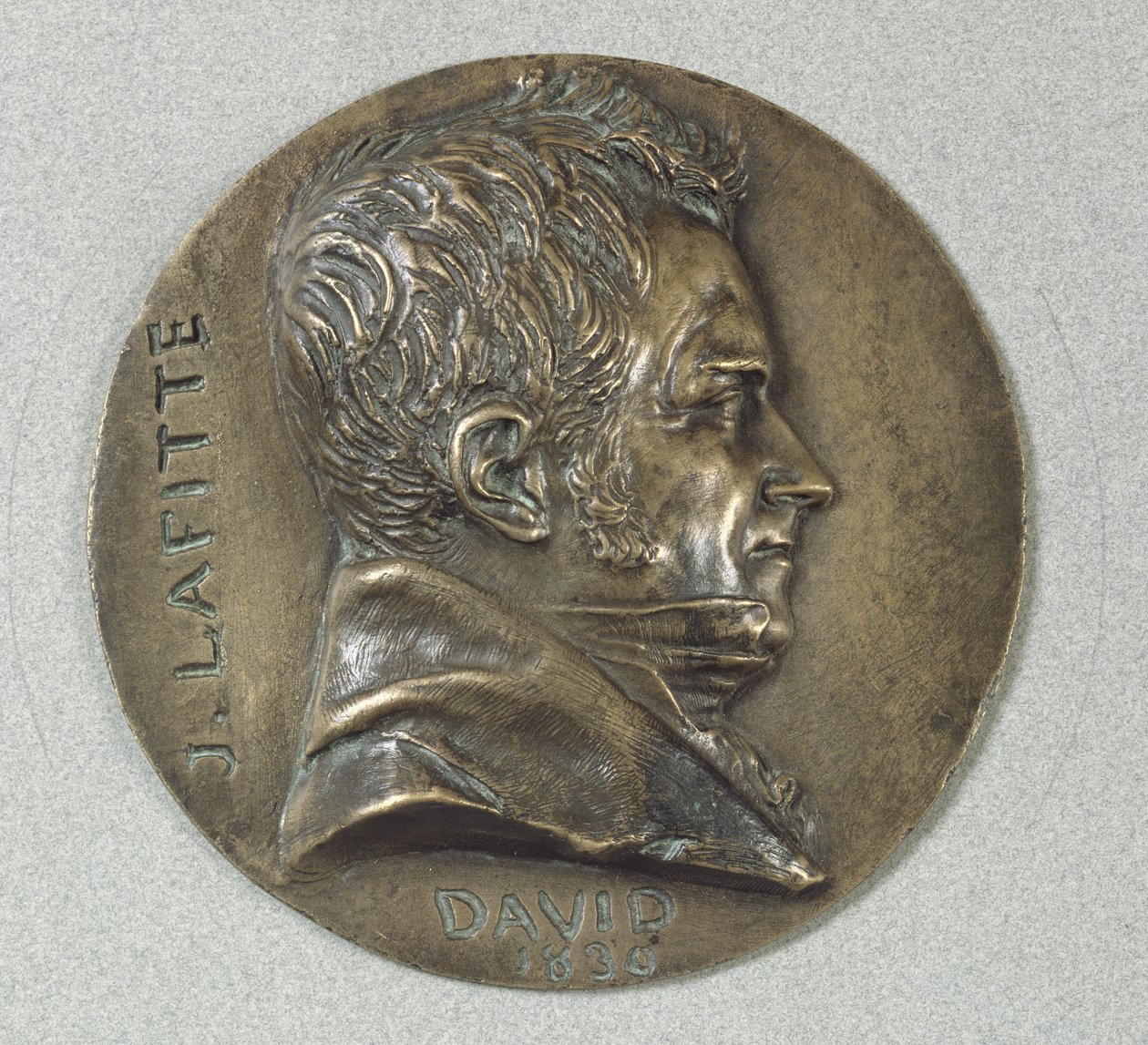 Jacques Lafitte（1767-1844）1830（金属）肖像的奖章 作者 皮埃尔·简·大卫·丹格斯