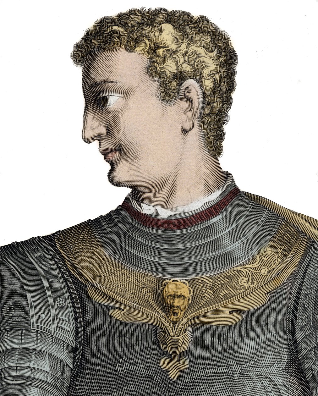 卡里古拉（Caius Caesar Germanicus）（12-41），罗马皇帝--Caius Caesar Germanicus dit Caligula（12-41），罗马皇帝--Pierre Jean Mariette的雕刻作品 作者 皮埃尔·简·马里埃特