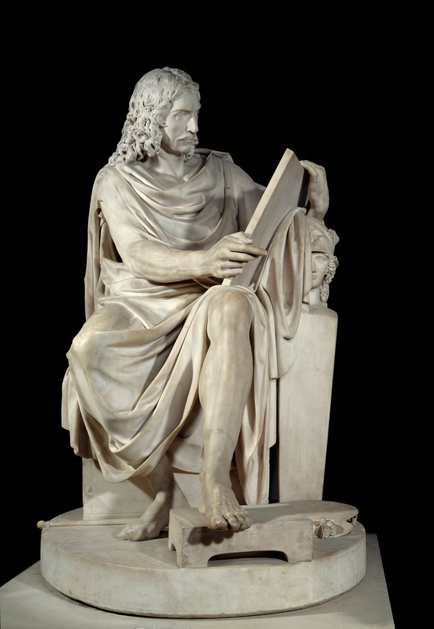 法国画家Nicolas Poussin (1594-1660) 大理石雕塑Pierre Julien (1731-1804) 1804年 太阳。1,64x1,01米 巴黎，卢浮宫博物馆 作者 皮埃尔·朱利安