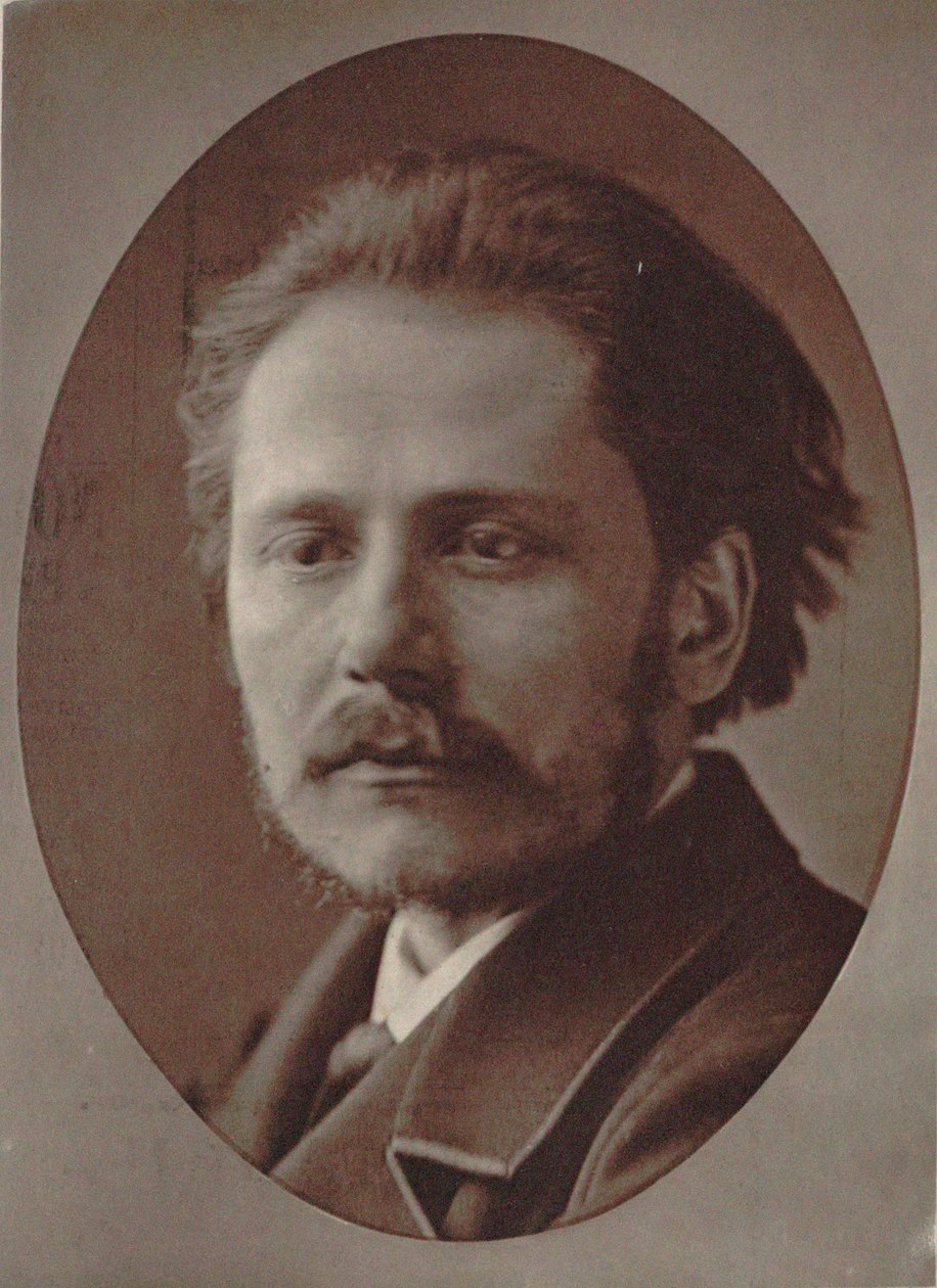 作曲家Jules Massenet 1842-1912年的肖像，1877年。 作者 皮埃尔·拉尼特·佩蒂特