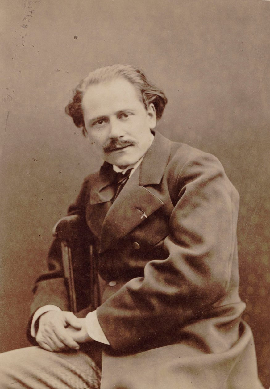 作曲家Jules Massenet 1842-1912的肖像，1880年。 作者 皮埃尔·拉尼特·佩蒂特