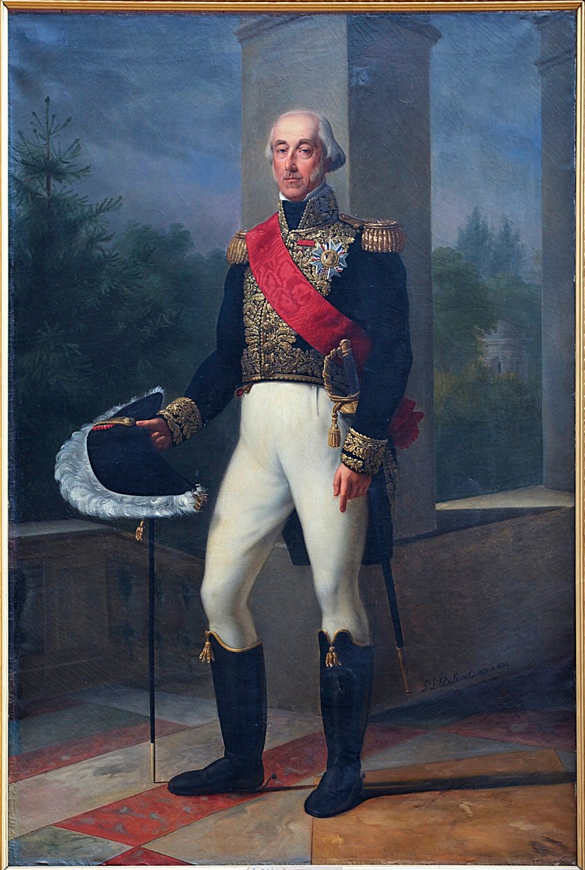 法语: Portrait en pied duc de Bourbon, en tenue de lieutenant général 作者 皮埃尔·路易斯·德拉瓦